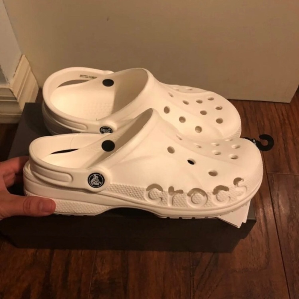 Nwt CROCS white baya clogs shoes sandals slippers - Picture 2 of 6
